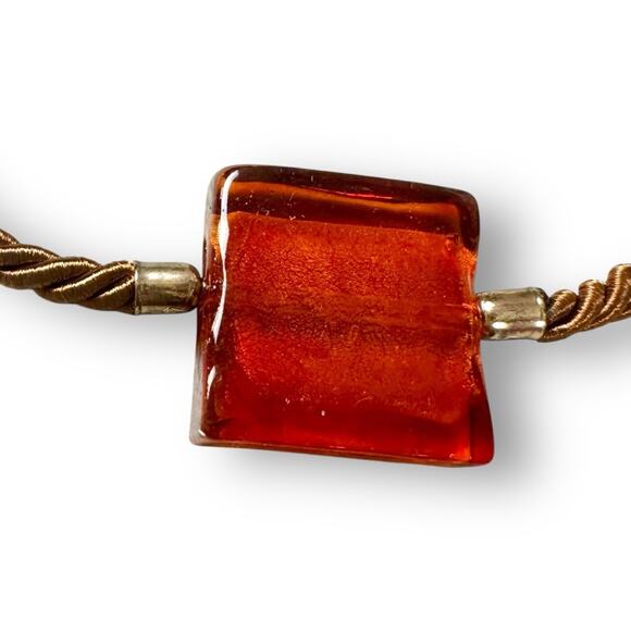 Free People Sunshine Express Choker Brown NWT Glass Bohemian Necklace Layering - Picture 6 of 7